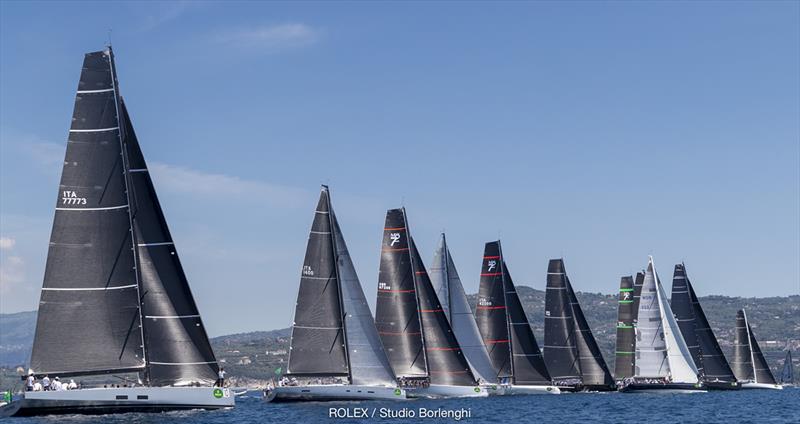 Maxi boat and Mylius class start in the Bay of Naples - Rolex Capri Sailing Week photo copyright Rolex / Studio Borlenghi taken at Yacht Club Capri and featuring the Maxi class