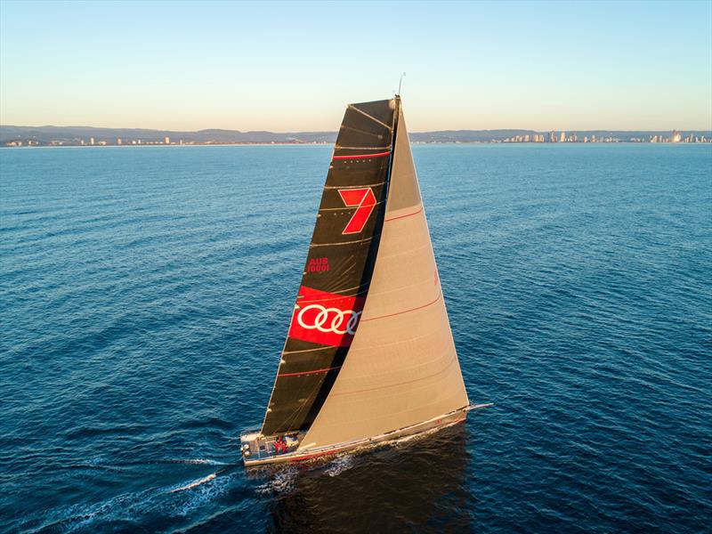 Six-time previous line honours winner and 2nd in Wild Oats XI - 2018 Noakes Sydney Gold Coast Yacht Race photo copyright Michael Jennings Creative taken at Cruising Yacht Club of Australia and featuring the Maxi class