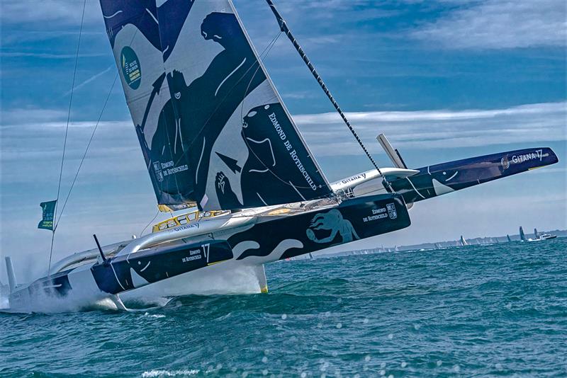 Edmund de Rothschild - start Route du Rhum - November 2018, St Malo - photo © Eloi Stichelbaut