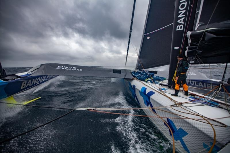 Armel Le Cléac'h, Banque Populaire IX photo copyright Jeremie Lecaudey taken at  and featuring the Maxi class