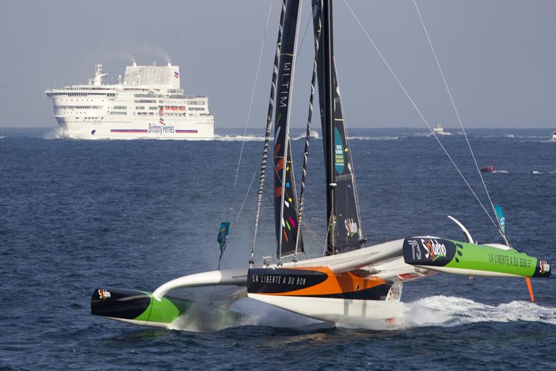 Sodebo - Start, Route du Rhum - Gouadeloupe 2018 - photo © Alexis Courcoux