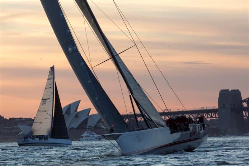 There will be a fierce battle across the crews in the Audi Centre Sydney Blue Water Pointscore Cabbage Tree Island Race starting tomorrow photo copyright David Brogan / SAILPIX taken at Cruising Yacht Club of Australia and featuring the Maxi class