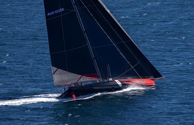 Comanche flies through the Heads - Bird Island Race 2018 - photo © Crosbie Lorimer