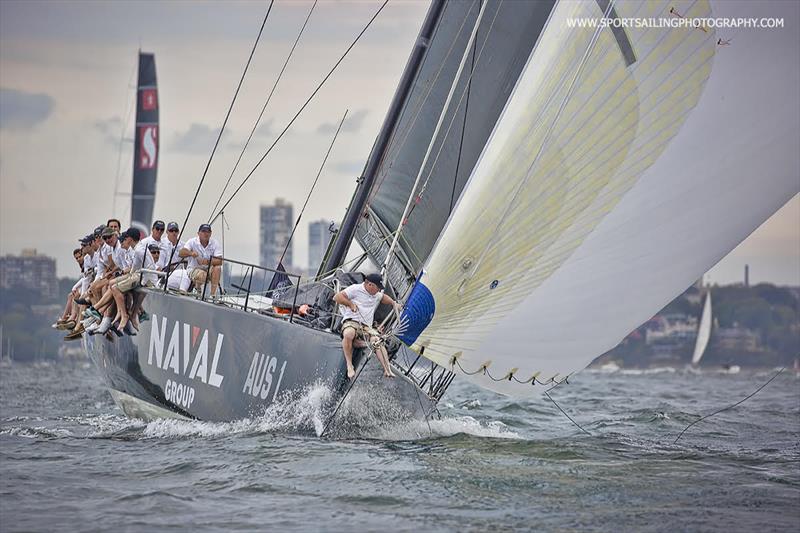 Naval Group - led by Sean Langman, with a mixed French and Australian crew on board, in yesterday's SOLAS Race photo copyright Beth Morley / www.sportsailingphotography.com taken at Cruising Yacht Club of Australia and featuring the Maxi class