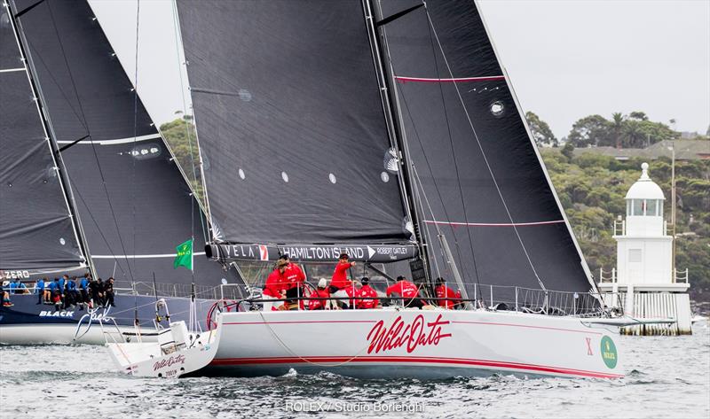 Wild Oats X and Comanche - 2018 Grinders Coffee SOLAS Big Boat Challenge - photo © Carlo Borlenghi / Rolex