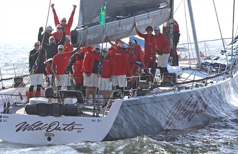 The moment you know you have won! photo copyright Crosbie Lorimer taken at Cruising Yacht Club of Australia and featuring the Maxi class