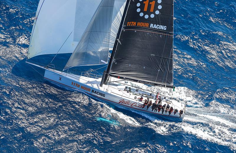 Wild Oats X flying down the NSW coast photo copyright Crosbie Lorimer taken at Cruising Yacht Club of Australia and featuring the Maxi class