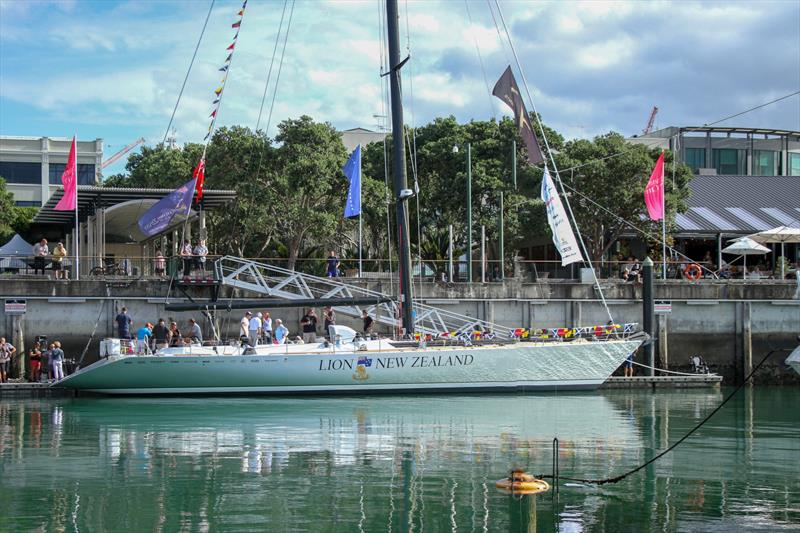 Floating nicely to her lines - Lion New Zealand - Relaunch - March 11, 2019 photo copyright Richard Gladwell taken at Royal New Zealand Yacht Squadron and featuring the Maxi class