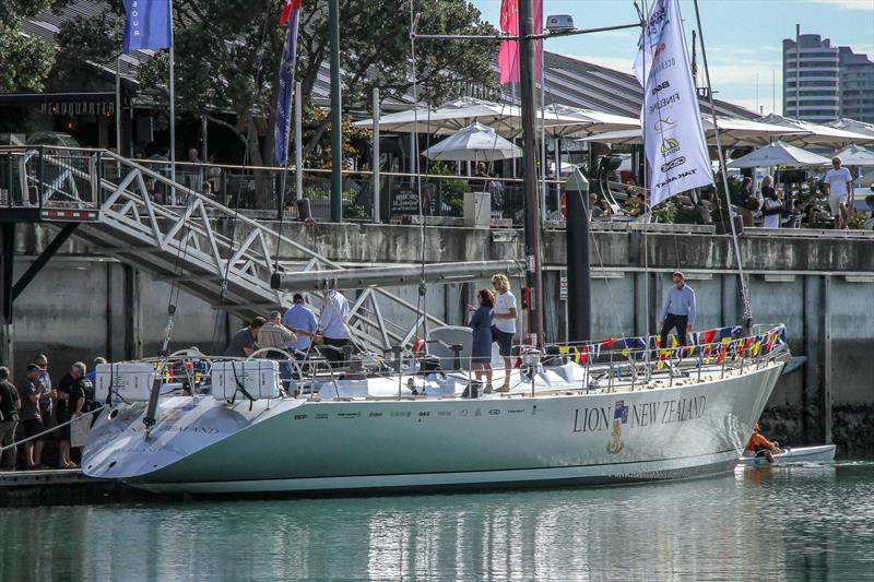 Lion New Zealand - alongside in the Viaduct Harbour - relaunch - March 11, 2019 photo copyright Richard Gladwell taken at Royal New Zealand Yacht Squadron and featuring the Maxi class