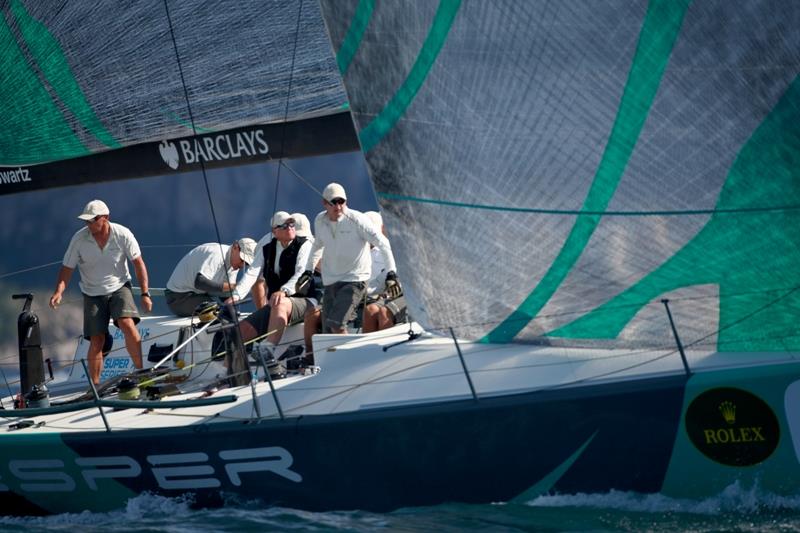 Jim Swartz steers Vesper at Rolex Capri Sailing Week 2014 photo copyright Max Ranchi / www.maxranchi.com taken at Yacht Club Capri and featuring the Maxi class