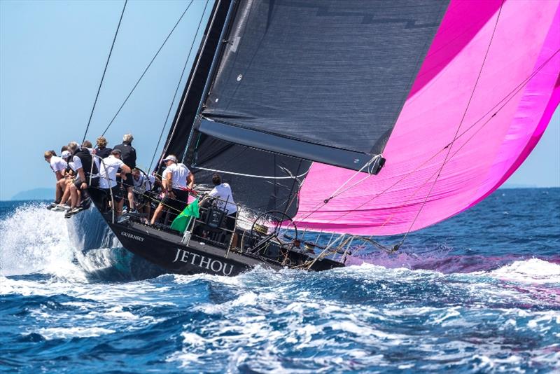 Capri's biggest fan, Sir Peter Ogden returns with an elongated Jethou, now with a 77ft LOA - Rolex Capri Sailing Week photo copyright Gianfranco Forza taken at Yacht Club Capri and featuring the Maxi class