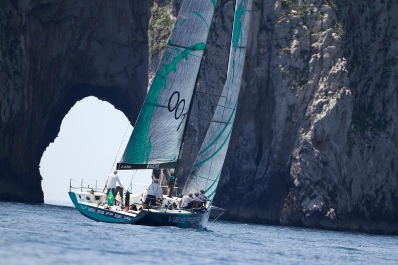 Jim Swartz's Vesper approaches some of Capri's extraordinary rock formations - Rolex Capri Sailing Week - photo © Max Ranchi / www.maxranchi.com