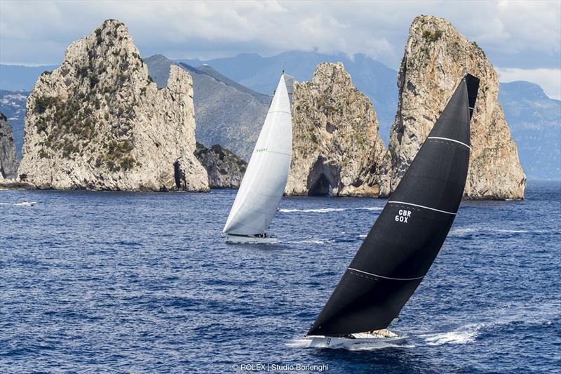 Inside track pays for Vesper passing the Favaglioni - Rolex Capri Sailing Week photo copyright Rolex / Studio Borlenghi taken at Yacht Club Capri and featuring the Maxi class