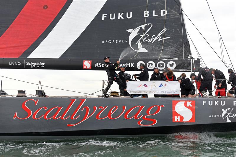 Scallywag takes line honours in the Transatlantic Race 2019 photo copyright Rick Tomlinson / www.rick-tomlinson.com taken at  and featuring the Maxi class