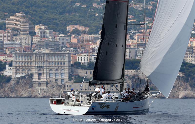 Adelasia di Torres was third home on the water after Vera and Aragon photo copyright Carloni - Raspar / CVS taken at Yacht Club Costa Smeralda and featuring the Maxi class