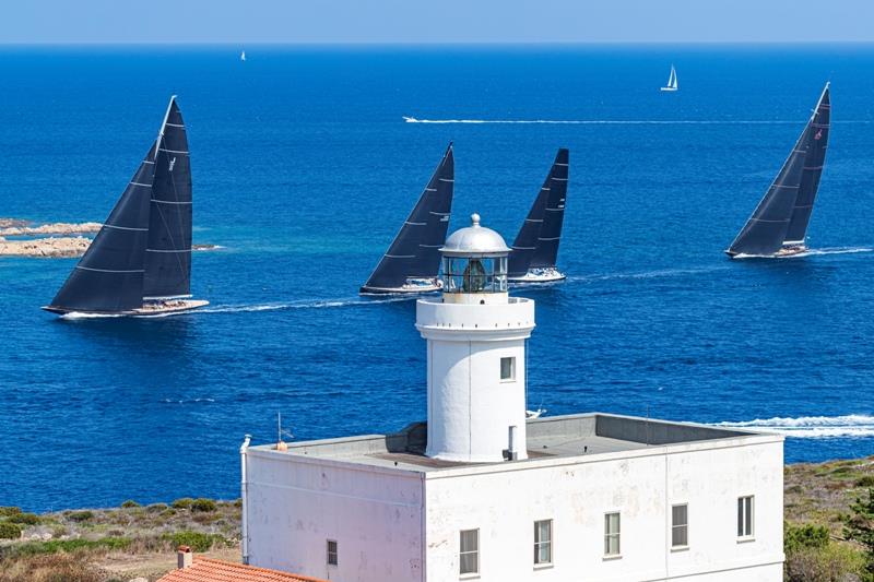 The lighthouse at Capo Ferro marks the southern entry into the Maddalena Archipelago photo copyright Carlo Borlenghi taken at Yacht Club Costa Smeralda and featuring the Maxi class
