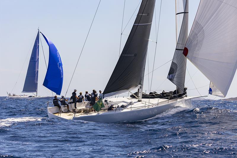 Peter Dubens' Spectre finally managed to beat Roberto Lacorte's SuperNikka today in the Mini Maxi Racer 2 class - Maxi Yacht Rolex Cup 2019 - photo © Studio Borlenghi  / International Maxi Association