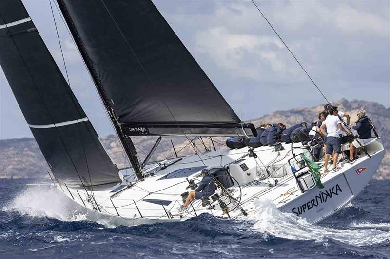 Roberto Lacorte's SuperNikka was the stand-out winner in Mini Maxi Racer 2. Lacorte also received the prize for being top-placed International Maxi Association member - 2019 Maxi Yacht Rolex Cup photo copyright Studio Borlenghi  / International Maxi Association taken at Yacht Club Costa Smeralda and featuring the Maxi class