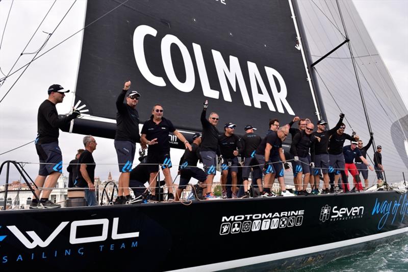 Gašper Vincec's Way of Life, supported by the Gritti Palace, passes Piazza San Marco en route to victory in the 2019 Venice Hospitality Challenge photo copyright Matteo Bertolin taken at  and featuring the Maxi class