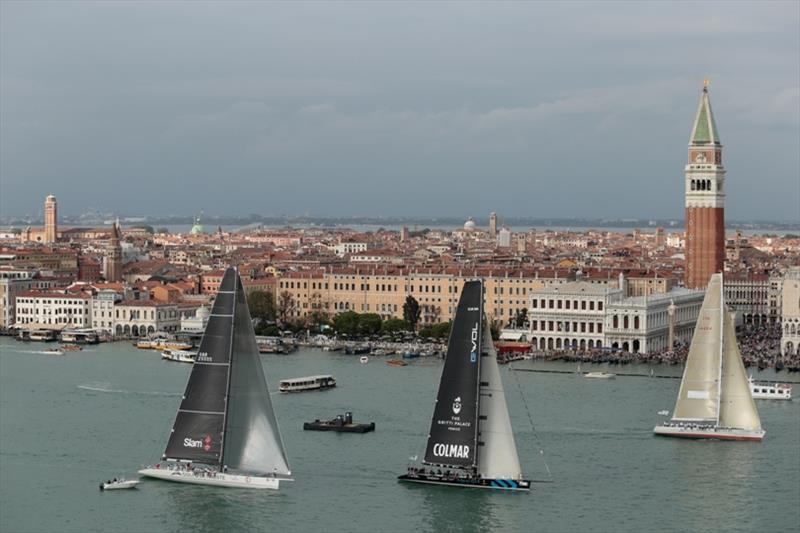 Way of Life edges ahead of Golfo di Trieste on the first leg photo copyright Matteo Bertolin taken at  and featuring the Maxi class