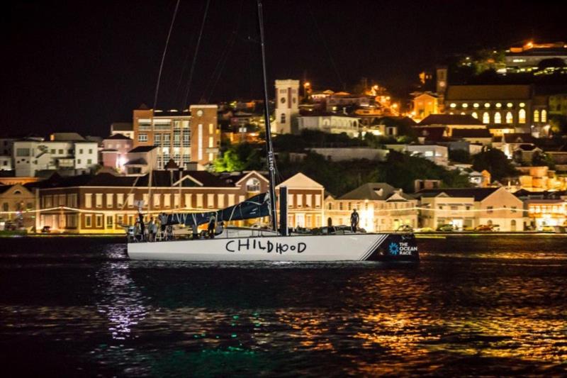 Childhood 1 arrives at Camper & Nicholsons Port Louis Marina, Grenada photo copyright RORC / Arthur Daniel taken at Royal Ocean Racing Club and featuring the Maxi class