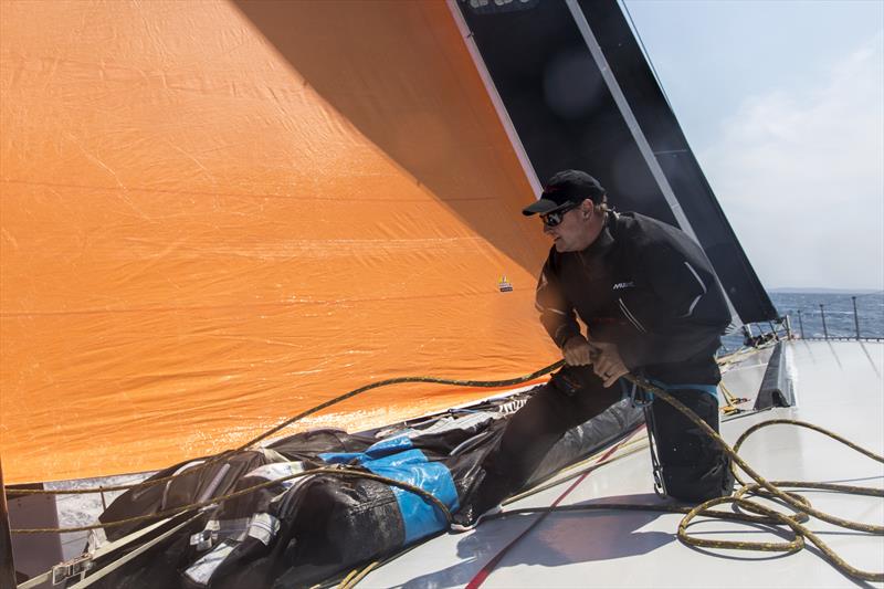 No water on the deck - won't last for too long photo copyright Andrea Francolini taken at Cruising Yacht Club of Australia and featuring the Maxi class