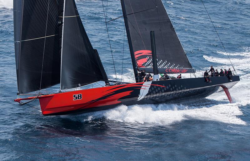 Comanche powered up and heading South - open the throttles - we're off - photo © Crosbie Lorimer