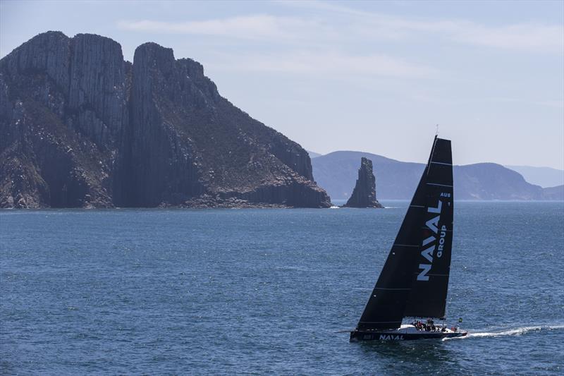 Naval Group passing Tasman Island on December 28, during the Sydney to Hobart. - photo © Andrea Francolini