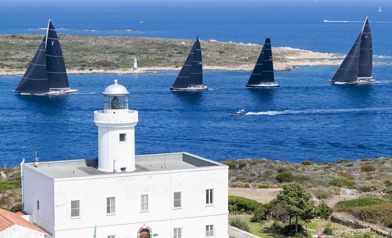 Js dwarf a Swan 90 and a Reichel Pugh 84 entering 'Bomb Alley' - Maxi Yacht Rolex Cup photo copyright ROLEX / Studio Borlenghi taken at Yacht Club Costa Smeralda and featuring the Maxi class