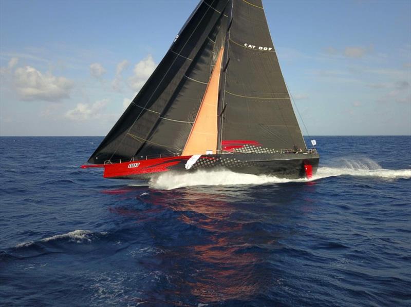 1,900 nm from Grenada - at 0900 UTC on day four of the RORC Transatlantic Race Comanche was doing 24 knots of boat speed! photo copyright Shannon Falcone @racingSF taken at Royal Ocean Racing Club and featuring the Maxi class