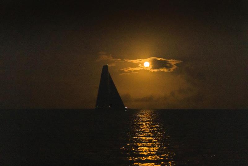 Comanche arrives in the early hours of Sunday morning (16 Jan) in Grenada, finishing the race off Camper & Nicholsons Port Louis Marina at 09:11:04 UTC (05:11:04 local time) photo copyright Arthur Daniel / RORC taken at Royal Ocean Racing Club and featuring the Maxi class