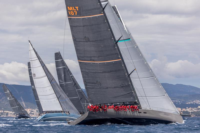 IRC/IMA Maxi Yachts fleet on day 1 of PalmaVela 2022 - photo © Nico Martínez / PalmaVela