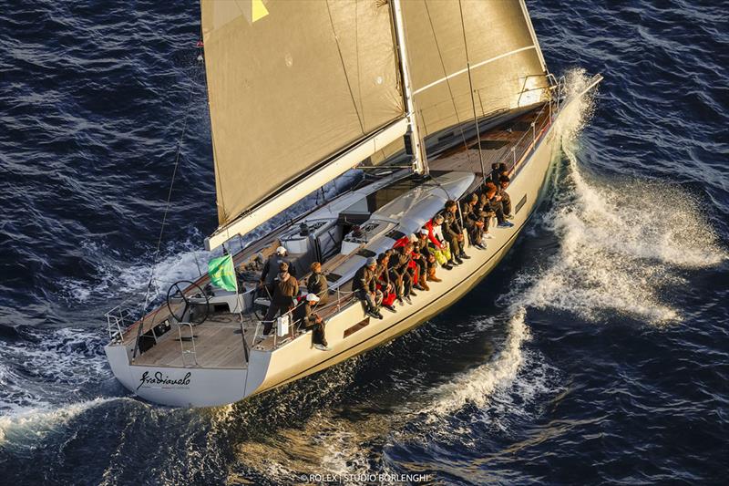 Coming from Gaeta, close to Naples, Vincenzo Addessi's Mylius 60 Fra' Diavolo has plenty of local knowledge on board photo copyright ROLEX / Studio Borlenghi taken at Circolo del Remo e della Vela Italia and featuring the Maxi class