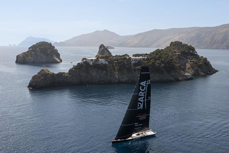 ARCA SGR ghosts around Li Galli, the southernmost turning mark of the course. - 2022 IMA Maxi European Championship photo copyright ROLEX / Studio Borlenghi taken at Circolo del Remo e della Vela Italia and featuring the Maxi class