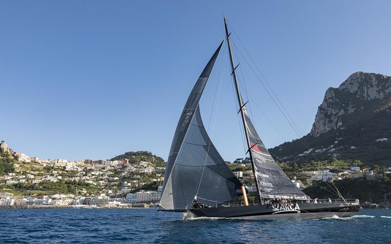 ARCA SGR approaches the Regata dei Tre Golfi finish line off Capri's Marina Grande. - photo © ROLEX / Studio Borlenghi