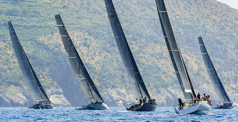 Heading directly into the coast proved a winning move on today's upwind leg - IMA Maxi European Championship photo copyright IMA / Studio Borlenghi taken at Circolo del Remo e della Vela Italia and featuring the Maxi class