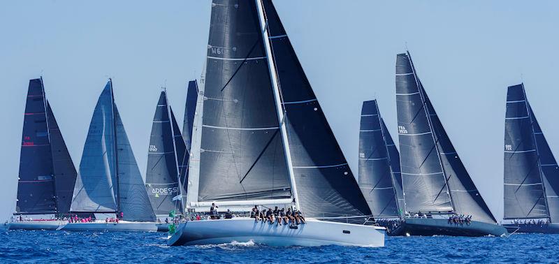 IMA President Benoît de Froidmont's Wallyño during today's recalled start - IMA Maxi European Championship photo copyright IMA / Studio Borlenghi taken at Circolo del Remo e della Vela Italia and featuring the Maxi class