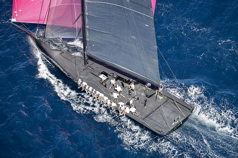 Jethou currently lies second overall at the IMA Maxi European Championship photo copyright ROLEX / Studio Borlenghi taken at Circolo del Remo e della Vela Italia and featuring the Maxi class