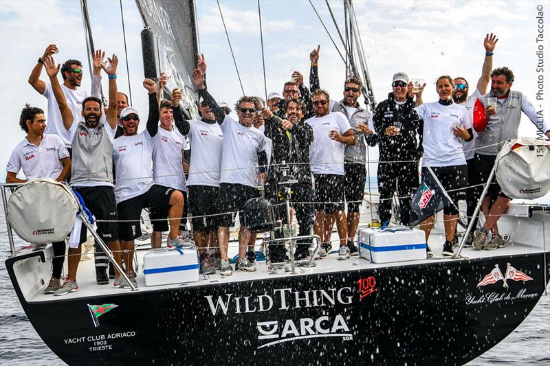 Victorious on the water and under IRC in the151 Miglia-Trofeo Cetilar 2022 - Furio Benussi's 100ft ARCA SGR photo copyright Studio Taccola taken at  and featuring the Maxi class