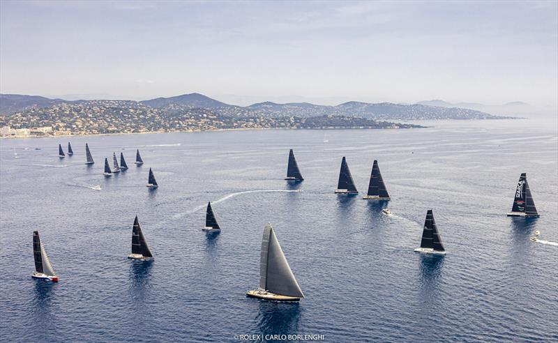 Setting sailing from the Golfe de Saint-Tropez. - Rolex Giraglia photo copyright Rolex / Carlo Borlenghi taken at Yacht Club Italiano and featuring the Maxi class