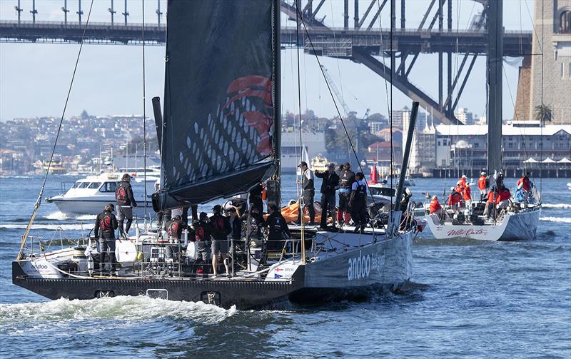 No matter how many times you see the relative size you are still amazed, and it went into an oven! Well done Hodgdon Yachts. - photo © John Curnow