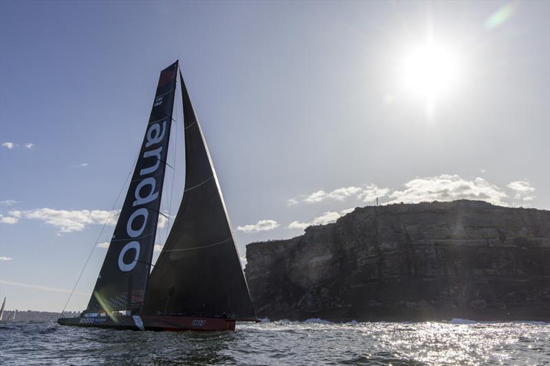 Andoo Comanche at the start of the 2022 Noakes Sydney Gold Coast photo copyright Andrea Francolini / Noakes Sydney Gold Coast taken at Cruising Yacht Club of Australia and featuring the Maxi class