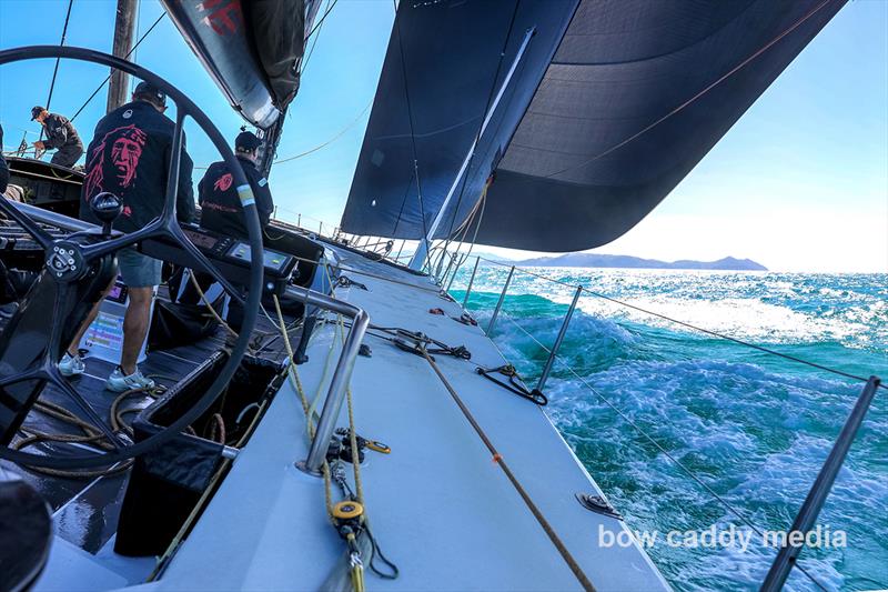 On board Andoo Comanche, Hamilton Island Race Week, August 2022 photo copyright Crosbie Lorimer taken at Hamilton Island Yacht Club and featuring the Maxi class