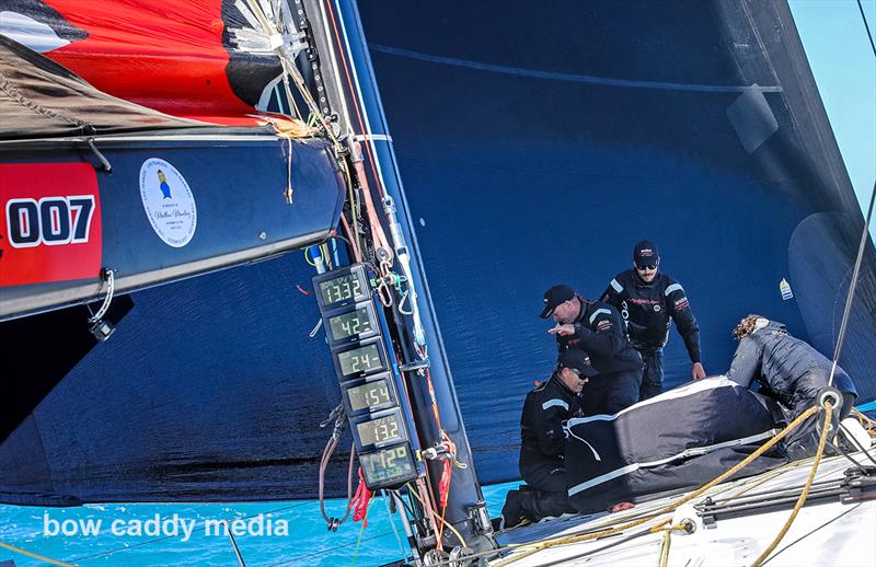 On board Andoo Comanche, Hamilton Island Race Week, August 2022 photo copyright Crosbie Lorimer taken at Hamilton Island Yacht Club and featuring the Maxi class