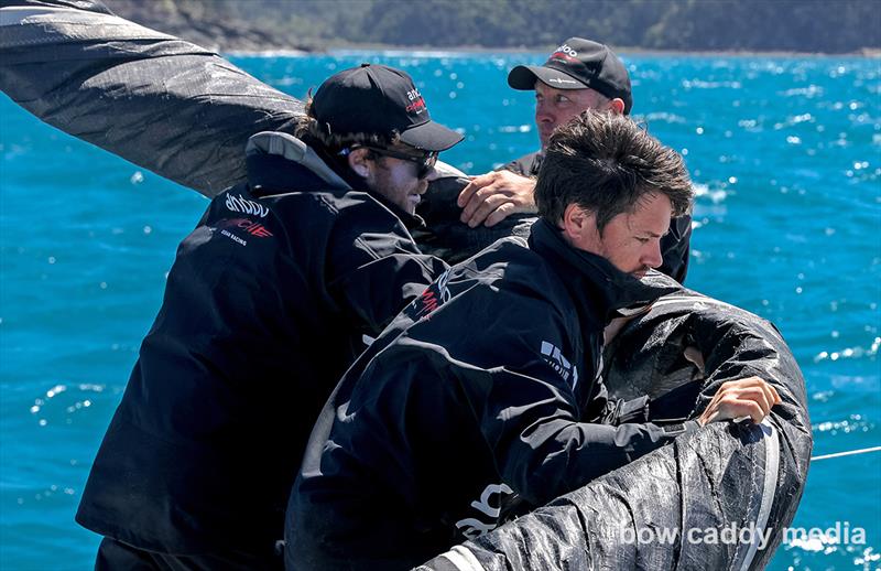 On board Andoo Comanche, Hamilton Island Race Week, August 2022 photo copyright Crosbie Lorimer/Bow Caddy Media taken at Hamilton Island Yacht Club and featuring the Maxi class