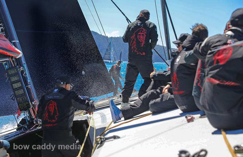 On board Andoo Comanche, Hamilton Island Race Week, August 2022 photo copyright Crosbie Lorimer/Bow Caddy Media taken at Hamilton Island Yacht Club and featuring the Maxi class