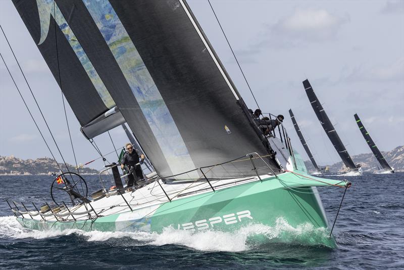 Jim Swartz's Vesper won Mini Maxi 1 today. The boat knows this race course well having previously been the two-time Rolex Maxi 72 World Champion Momo - Maxi Yacht Rolex Cup - Yacht Club Costa Smeralda  Day 1, September 5, 2022 photo copyright Francesco Ferri  IMA / Studio Borlenghi taken at Yacht Club Costa Smeralda and featuring the Maxi class