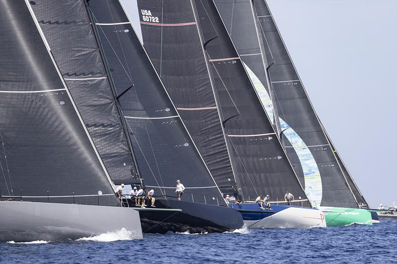 Close start for the former Maxi 72s racing in Mini Maxi 1- Maxi Yacht Rolex Cup photo copyright IMA / Studio Borlenghi taken at Yacht Club Costa Smeralda and featuring the Maxi class