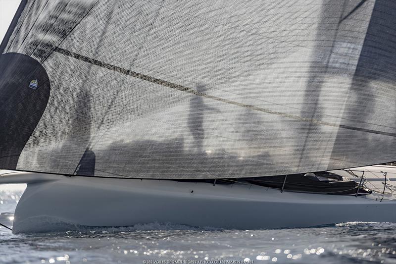 Dario Ferrari's 75ft former Maxi 72 Cannonball was the stand-out performer today - Les Voiles de Saint-Tropez photo copyright Gilles Martin-Raget taken at Société Nautique de Saint-Tropez and featuring the Maxi class