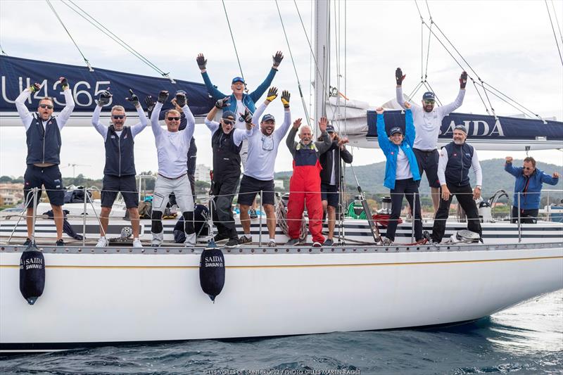 The crew of the Swan 65 ketch Saida prevailed in Maxi 4. - IMA Mediterranean Maxi Inshore Challenge - Les Voiles de Saint-Tropez - photo © Gilles Martin-Raget